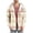 Beige-B, variant on Men's Plaid Jacket Check Print Pocket Long Sleeved Button Hooded Plaid Winter Coats