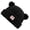 Black, variant on Popular Plush Skull Hat Windproof Warm Bear Ear Hat for Men Women Unisex