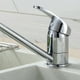 thumbnail image 3 of Grifo de baño de cobre con columna de aleación para agua fría y caliente (plata), 3 of 5