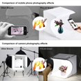 thumbnail image 5 of Mini Photo Studio Box, Alucax 9 x 9 inches Portable Foldable Photography Lighting Tent Kit with 2 Light Panels, 5 of 5