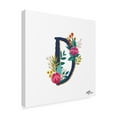 thumbnail image 2 of Trademark Fine Art 'Romantic Luxe Monogram D Navy' Canvas Art by Janelle Penner, 2 of 3