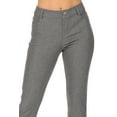 thumbnail image 5 of Moa Collection Women's Casual Comfy Slim Pocket Jeggings Jeans Pants with Button, 5 of 6
