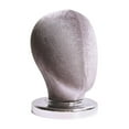 thumbnail image 5 of FITYLE Canvas Block Head Display Head (Height 25cm) Hat Display Stand and Hats Display Stand for Scarves Headwear Home Salon Gray Velvet, 5 of 10