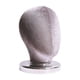 thumbnail image 5 of Cabeza de bloque de lienzo para exhibición de pelucas, cabeza de maniquí de estilo multiusos, cabeza de tela para Terciopelo Gris, 5 of 9