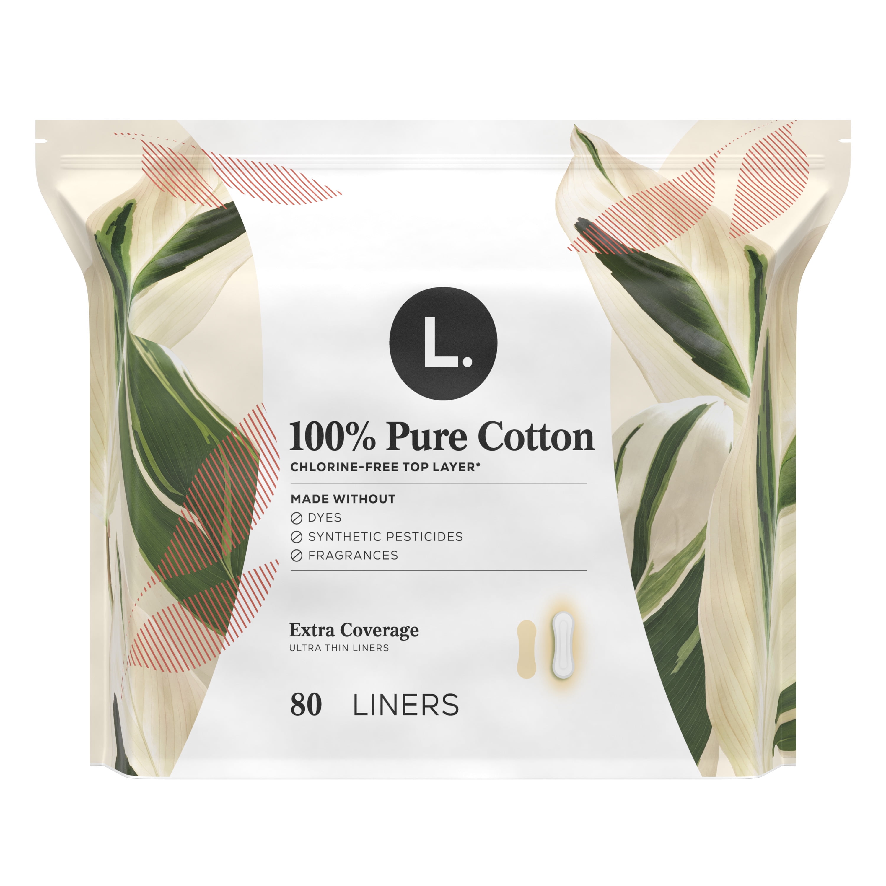 Laurier Panty Liners Daily Active Extra Long and Wide Natural