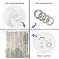 thumbnail image 5 of Sage Green Ocean Waterproof Fabric Shower Curtain,Coastal Grey Coral Starfish Shell Waterproof Fabric Shower Curtain for Bathroom Curtains Bathtubs Hotel Shower Curtains with 12 Hooks Standard 72x72, 5 of 8