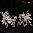 thumbnail image 4 of Tocados de novia para boda, accesorios para el cabello para novias, diadema de boda con diamantes de imitación para mujeres y niñas LingWen 9024715126481, 4 of 5
