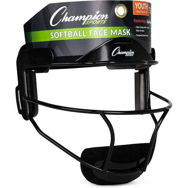 Champion Sports Kids Fielder Softball Face Mask Youth Blue - Walmart  Business Supplies