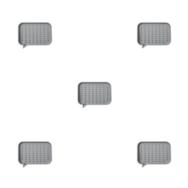 Injueey Soporte para baño de almacenamiento Encimera Caja de drenaje Bandeja de limpieza Gris Type2 NO2 Injueey CBP285439