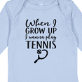 thumbnail image 4 of Inktastic Future Tennis Player Gift Boys or Girls Long Sleeve Baby Bodysuit, 4 of 5