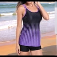 thumbnail image 4 of Traje de Baño de Dos Piezas para Mujer, con Control de Abdomen, Holgado, Talla XL, Color, 4 of 9