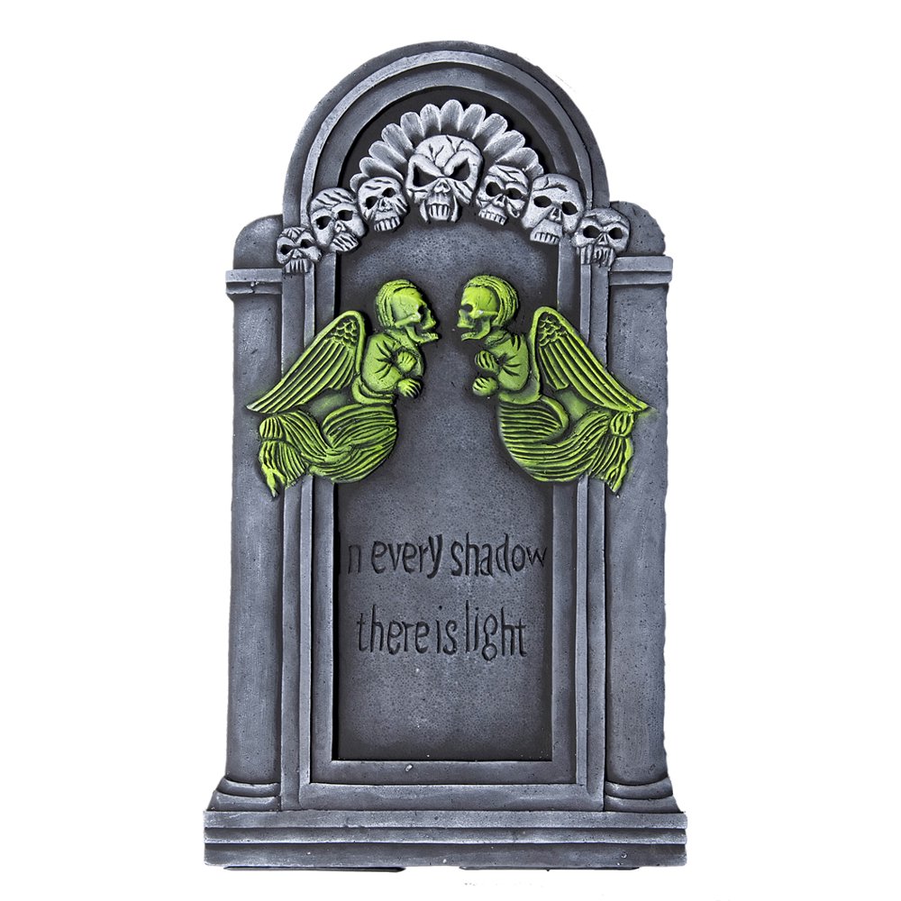 Twin Angels Tombstone Halloween Decoration