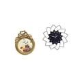 thumbnail image 6 of 2 Pieces Wall Clock Picture Frame Wall Decor Silent Non Ticking for Home Living Room Bedroom, 6 of 8