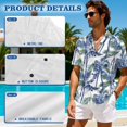 thumbnail image 6 of KUIFORTI Matching Couple Outfits Washable His and Hers Summer Outfits Quick-dry Hawaiian Palm Tree Suitable for Everyday Casual Wear 4-Way Stretch Soft and Comfortable, 6 of 7
