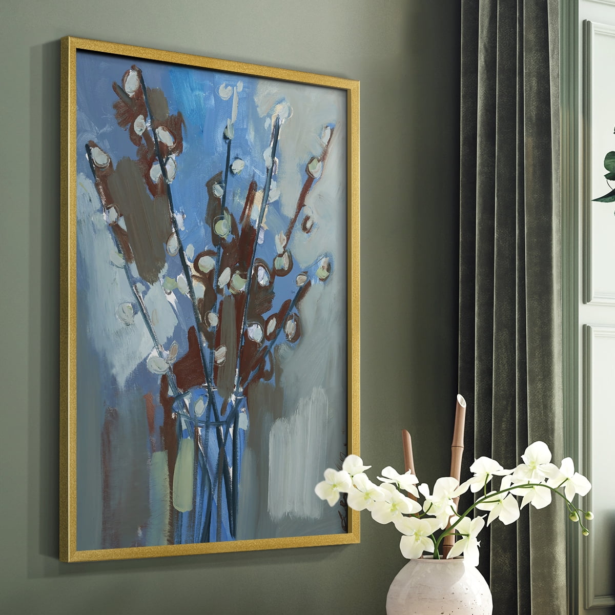 Winter Willow I Framed Print - Solid Wood in Single Picture Frame Solid Wood 2 Framed Print