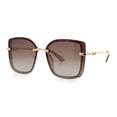 thumbnail image 4 of Polarized Womens 90s Glamour Butterfly Designer Sunglasses All Brown, 4 of 8