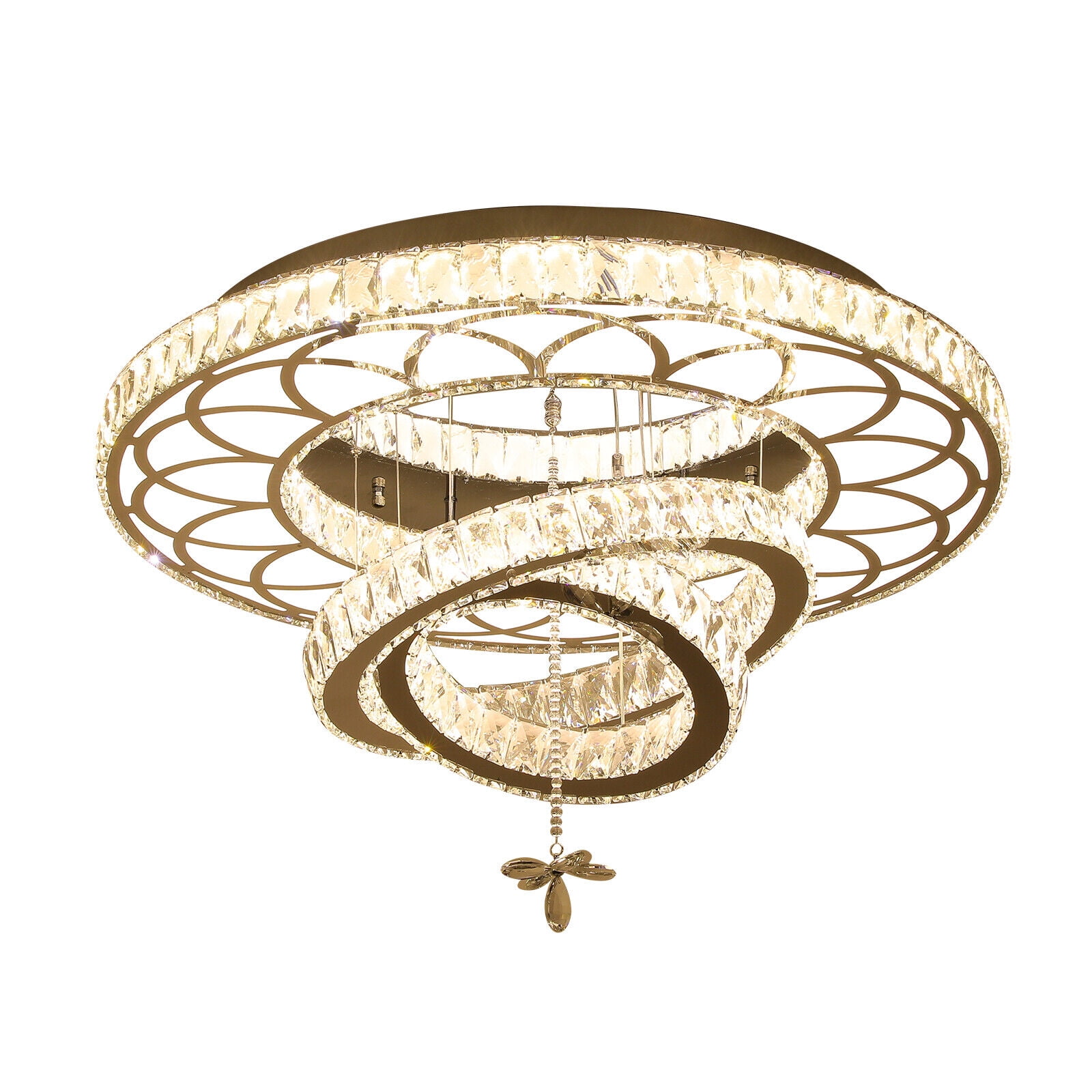 SHZICMY Modern Luxury Crystal Ceiling Chandelier Lamp Pendant Lights