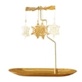 thumbnail image 2 of GUOOL Candle Holder -Rotating Tea Light Holder Stand Snowflake Snowflake 17.8cm, 2 of 4