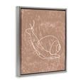 thumbnail image 3 of Stupell Industries Contemporary Snail Line Drawing Gray Floating Frame Canvas Art, 17 x 21, by Lil' Rue, 3 of 8
