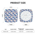 thumbnail image 6 of Lsque white Skull blue daisy Printed Square Couch Cushion Covers, Floral Sofa Cushion Covers Replacement, Stretch Couch Covers for Couch-16.9in, 6 of 9