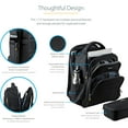 thumbnail image 2 of 17.3" Laptop Backpack w/ Removable Accessory Case, Professional IT Tech Backpack for Work/Travel/Commute, Nylon Computer Bag, 2 of 8