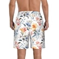 thumbnail image 3 of Naloa Lilies Flowers Men's Beach Shorts, Surfing shorts, Swim trunks, Quick Dry Swim Trunks for Surfing Beach Fun - 3X-Large, 3 of 9