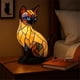 thumbnail image 3 of Lámpara de Vitral con Forma de , Luz LED de Resina con Forma de Animal, Ideal para Dormitorio, Sala de Estar, Decoración del Hogar, Regalo., 3 of 6