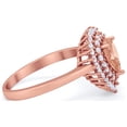 thumbnail image 2 of Teardrop Wedding Bridal Ring Simulated CZ 925 Sterling Silver Size 10, 2 of 4