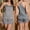 Gray, variant on ZZwxWA Sleepwear Sets for Women V Neck Cami Tank Tops and Lace Trim Shorts Comfy Summer Lightweight Two Piece Pajamas Set