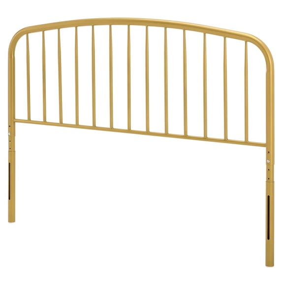 Headboard, King Size, Metal, Gold, Modern Contemporary Urban Design, Bedroom Master Guest Suite