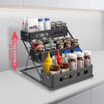 thumbnail image 3 of Estante De Cocina Para Almacenar Especias, Organizador De Cocinas Estantería de 3 Niveles en Metal, Ajustable para Encimera y Gabinete No Requiere Montaje, 3 of 4