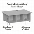 thumbnail image 4 of RiverRidge Kids Activity and Play Table Desk with 6 Storage Cubbies - Gray, 4 of 7