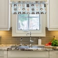 thumbnail image 2 of Yayeee Kitchen Valance Rod Pocket 54" x 18" Living Room Window Curtain, Cute Cat Faces, 2 of 6