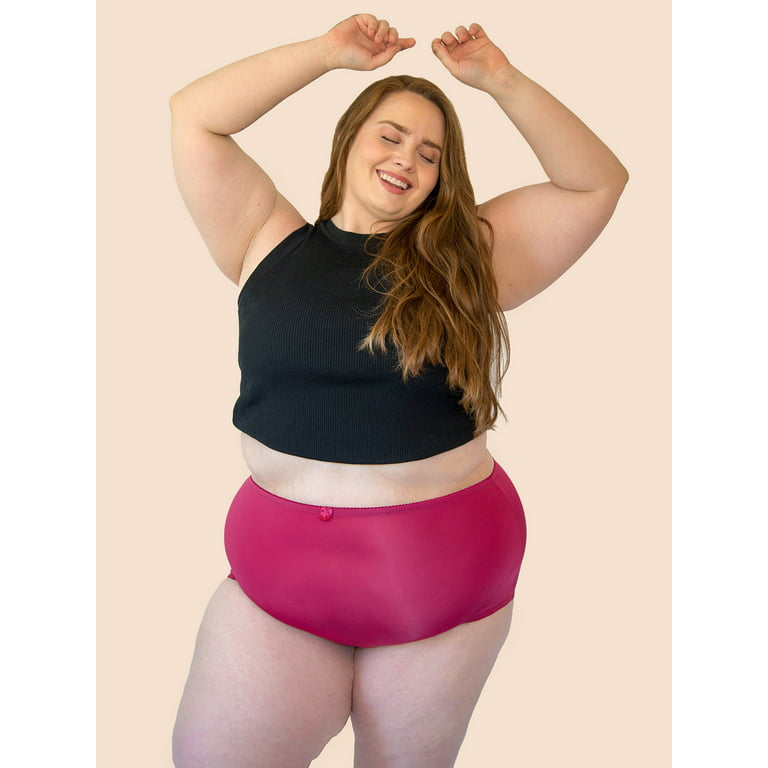 Plus Size Women Underwear Pure Color Fat Girl Panty