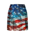 thumbnail image 5 of QATAINLAV Plus Size 4th of July Skort, Women 2024 Summer Fake Two Piece Yoga Shorts American Flag Patriotic Tennis Skirts Flash Sales Today Multicolor L, 5 of 6