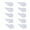 White, variant on 10pcs Angel Wing Shape Appliques Hair Clip Keychains Gloves Clothes Sewing Hand Materials Keychain Doll Patches