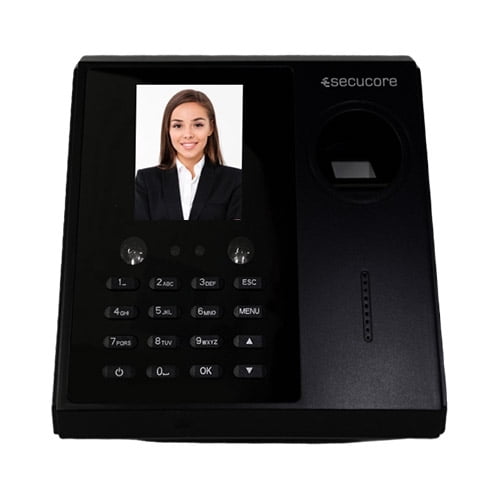 Reloj Checador Biometrico Facial Rostro y Huella Digital Red