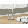thumbnail image 1 of Monarch Specialties Accent Table, Side, End, Nightstand, Lamp, Living Room, Bedroom, Clear Mirror, Grey, Transitional, 1 of 4