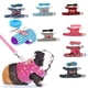 thumbnail image 5 of Methold Arnés de hámster lindo y juguetón de poliéster para mascotas adorables - Correa cómoda y segura en el arnés Arnés de conejo Tubos y túneles para animales pequeños tiras azules,1 m, 5 of 6
