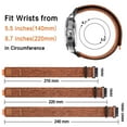 thumbnail image 4 of ANNEFIT Watch Band 22mm, Denim Fabric Quick Release Watch Strap for Men Women (Brown), 4 of 4