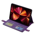thumbnail image 2 of Dteck Case for iPad Pro 11 inch 2024,Folio Stand PU Leather Cover with Hand Strap, Crossbody Protective Case w/Pen Holder Card Slots Envelope Pocket Wallet Case for iPad Pro 11-in. (M4),Purple, 2 of 7