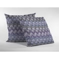 thumbnail image 3 of Hatches Throw Pillow with Removable Cover in Muted Purple and Gray 18x18, 3 of 5
