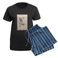 thumbnail image 5 of CafePress - English Bulldog Women's Dark Pajamas - Women's Short Sleeve Print T-Shirt and Pants Dark Cotton Pajama Set, 5 of 7