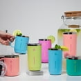 thumbnail image 6 of ThermoFlask Drinkware 12 oz Coffee Mug - Double-Wall Insulated for Hot & Cold Drinks - Lightweight & Simple with Innovative Press In Slider Lid - Modern & Durable - Vivid Blue, 6 of 6