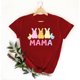 thumbnail image 5 of Mujeres Manga Corta de Verano Tops Día de San Valentín Impreso Cuello Redondo, Camisa de Moda Casual Blusa, 5 of 6