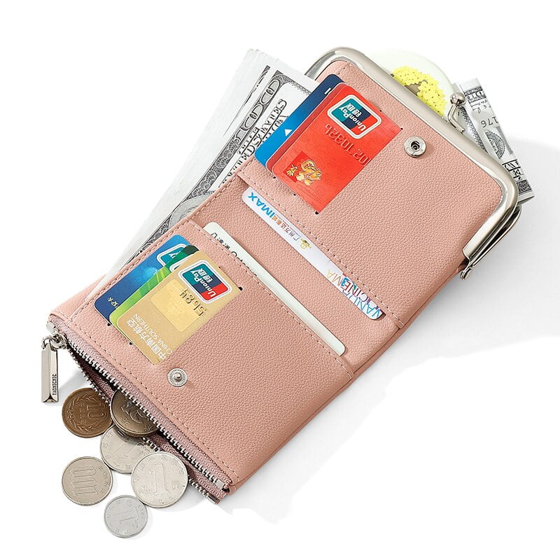 QWZNDZGR NEW Solid Color Small Wallets Soft PU Leather Coin Mini