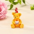 thumbnail image 6 of Hand-Painted  Birthday Bear Trinket Box with Elegant Crystals Collectible Figurine and Decorative Living Room Jewelry, 6 of 6