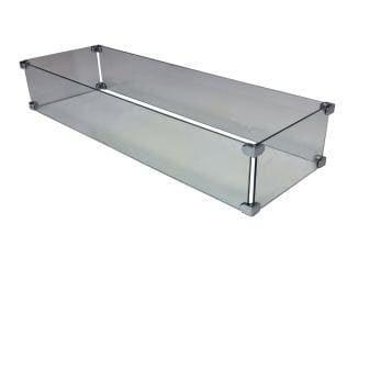 Fire Magic Infrared Burner System - Oakland Living Corporation Rectangular Slate Gas Firepit Table with Burner System, Rocks, Wind Blocker, Cover and 4 Cushioned Chairs with Throw