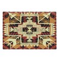 thumbnail image 1 of Arrow Cutting Board, Inspired Pattern Graphic Design Abstract Art Earth Tones, Decorative Tempered Glass Cutting and Serving Board, Large Size, Orange Yellow Red, by Ambesonne, 1 of 1