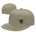thumbnail image 4 of DouZhe Flat Brim Cap Snapback Chapeau, Guitare Rock Musique Imprime Réglable Jaune Baseball Adulte Cap, 4 of 6